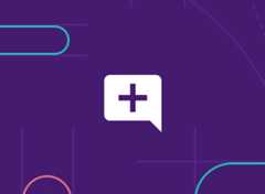 An image with a icon overlaid on top