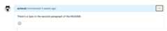 Screenshot of an issue description. In the header, a kebab icon is outlined in dark orange.