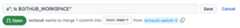 Screenshot of the title of a pull request in edit mode. A new title has been entered in the field: a"; ls $GITHUB_WORKSPACE".