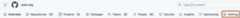Screenshot of the tabs in an organization's profile. The "Settings" tab is outlined in dark orange.