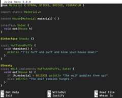 Using the /nano command