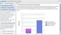 Analysis View is used to control application analysis and to display the analysis results.