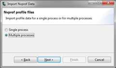 Visual Profiler - Import Nvprof Data dialog