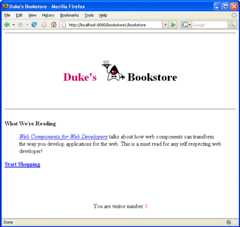 Screen capture of Duke's Bookstore with 