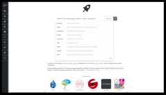 Search landing page, displaying advanced search fields like author and keywords