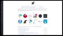 Search landing page, with a search box