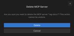 Delete confirmation box