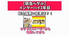 弱虫ペダル インターハイ 3年目 総合優勝 結果