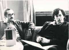 García-Rayo, entrevistando a Steven Spielberg.