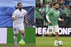 Isco, en su etapa en el Madrid y en el Betis.