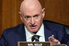 Democratic Senator from Arizona Mark Kelly, in Congress in Washington.