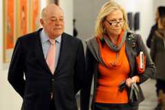 Juan Abelló y Anna Gamazo, de paseo por la feria ARCO en 2013.