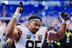 Myles Garrett, jugador de los Browns.