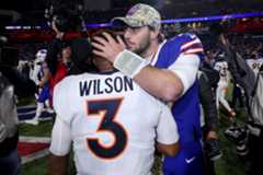 Allen y Wilson, tras el Bills-Broncos.