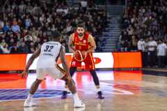 Rubio, ante Obasohan, el domingo en Charleroi.