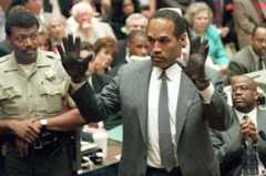 O.J. Simpson durante su juicio.