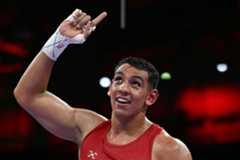 Ayoub Ghadfa celebra su victoria en cuartos de final