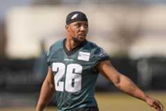 Barkley, en un entrenamiento de los Eagles.