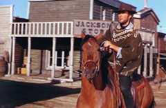 Clint Eastwood, grabando en Colmenar Viejo 'La muerte tenía un precio' (1965).