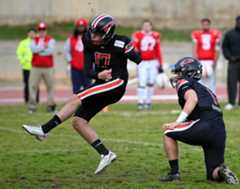 Ángel Miralles en un partido de los L'Hospitalet Pioners.