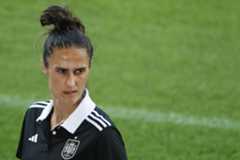 Montse Tomé, en el estadio de Berna.