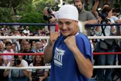 La boxeadora argentina Alejandra 'Locomotora' Oliveras