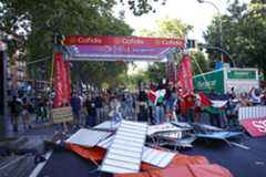 Manifestantes propalestinos, en Madrid.