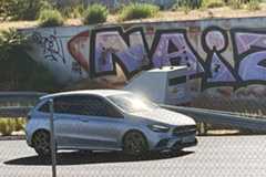 Radar de remolque colocado en la A6, sentido salida, a la altura de Las Rozas