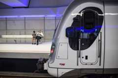 Un tren del metro de Bilbao.