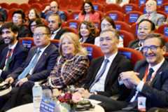 La alcaldesa de Marbella y representantes de la embajada de China en España. XXV congreso de la Federación Mundial de Ciudades Turísticas