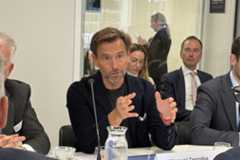 Terroba, durante su intervención en el foro organizado por BMW en Bruselas