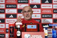 Luis de la Fuente, este lunes en Sevilla.