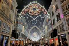 Natividad de luz: así será el alumbrado de luces de Navidad de Málaga 2025