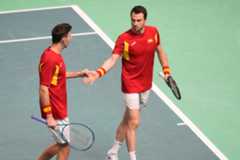 Granollers y Martínez, en su partido este jueves.