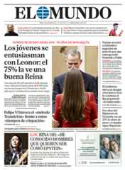 Portada de EL MUNDO del sábado 22 de noviembre de 2025.