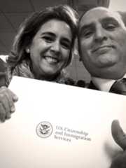 El chef José Andrés y su mujer Tichi en 2013