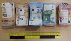 Dinero requisado en la operación