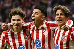 Jugadores del Atlético celebrando un gol