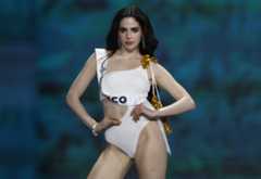 Fátima Bosch, durante el reciente concurso de Miss Universo.