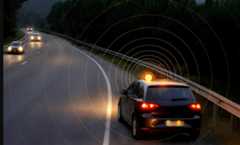 recreación del funcionamiento de la baliza V-16