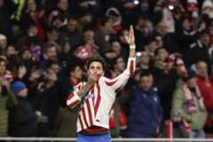 Giménez, tras marcar el gol de la victoria.