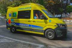 Una ambulancia de la Junta de Andalucía.