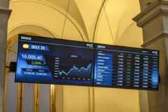 Monitor de la Bolsa de Madrid