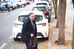 El exministro José Luis Ábalos hoy a su llegada al Tribunal Supremo.