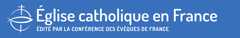 logo Église catholique en France, édité par la Conférence des évêques de France