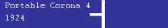 Portable Corona No. 4