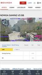 esports live betting and streaming