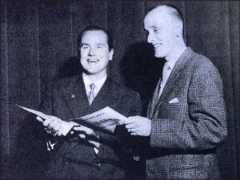 Georg Ots ja Jaakko Borg Helsingissä syyskuussa 1957