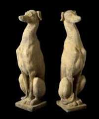 Sitting Greyhound EG002