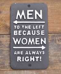 Men to the left